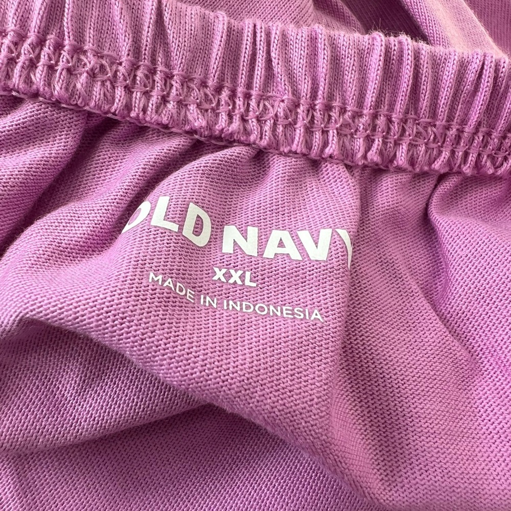 Old Navy Womens XXL Lilac Purple Off Shoulder Cotton Peasant Cropped Top Blouse - Picture 4 of 8